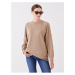 LC Waikiki Crew Neck Plain Long Sleeve Oversize Women's Sweatshirt