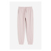 H & M - Kalhoty jogger's vysokým pasem - růžová