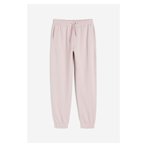 H & M - Kalhoty jogger's vysokým pasem - růžová H&M