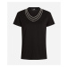 Tričko karl lagerfeld karl necklace t-shirt černá