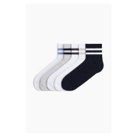 H & M - Balení: 5 párů ponožek - bílá