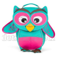 Batůžek pro nejmenší Affenzahn Olivia Owl small - turquoise