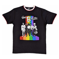 The B-52s tričko, Rainbow Stripes Ringer Black, pánské