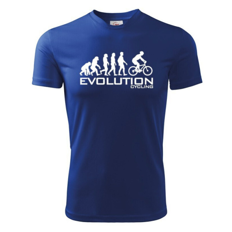 Pánské tričko s potiskem Evoluce cyklistiky. Nejoblíbenější motiv v kategorii. BezvaTriko