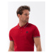 Červené pánské polo tričko Ombre Clothing