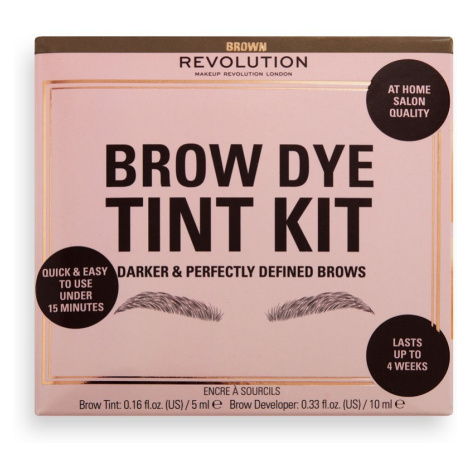 REVOLUTION - Brow Dye Tint Kit Barvy na obočí 1 pieces Hnědá unisex