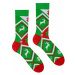Buďchlap Zelené ponožky s vánočním motivem Norský vzor