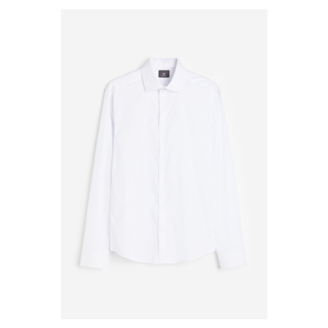 H & M - Košile Slim Fit Stretch - bílá H&M