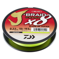 Daiwa splétaná šňůra j-braid grand x8e zelená 135 m - 0,13 mm 8.5 kg