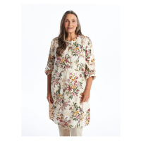 LC Waikiki LCW Grace Floral Crew Neck Tunic for Women