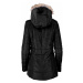 HI-TEC Lady Eva - dámská zimní bunda s kapucí a kožíškem Barva: Černá