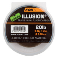 Fox fluorocarbon illusion 50 m trans khaki-průměr 0,40 mm / nosnost 9,09 kg