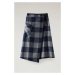 Sukně woolrich check wool skirt modrá