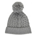 Zimní čepice COLOR KIDS Cable knit recycle Hat -Light Grey Melange