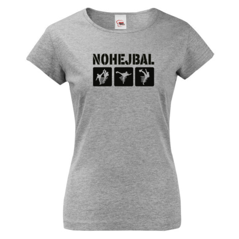 Dámské tričko Nohejbal - skvělý dárek pro milovníky nohejbalu BezvaTriko