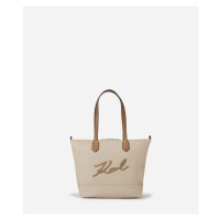 Kabelka karl lagerfeld k/signature nylon md tote sand