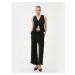 Koton Wide Leg Trousers Normal Waist Belt Pocket