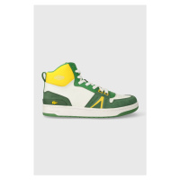 Kožené sneakers boty Lacoste L001 Leather Colorblock High-Top zelená barva, 45SMA0027