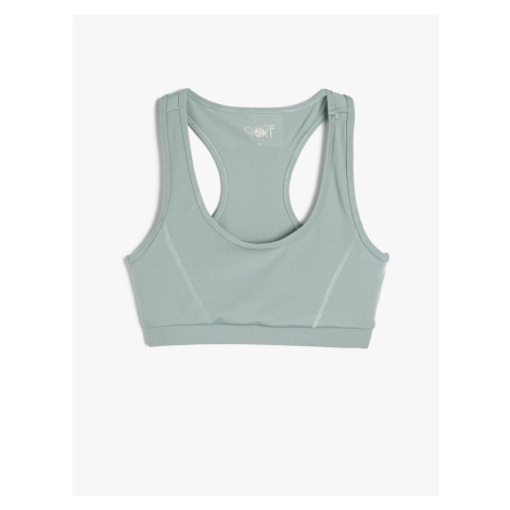 Koton Sports Bra Barbell Neck Capless Slim Fit