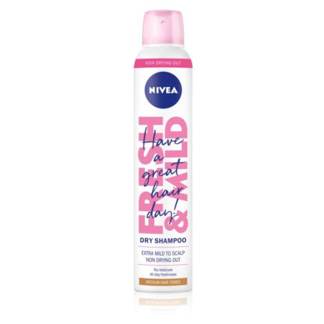 Nivea Fresh Revive suchý šampon pro světlé vlasy Medium Tones 200 ml