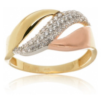Dámský zlatý prsten se zirkony PR0409F + DÁREK ZDARMA