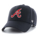 Čepice s vlněnou směsí 47brand MLB Atlanta Braves tmavomodrá barva, s aplikací, B-MVP01WBVRP-NY