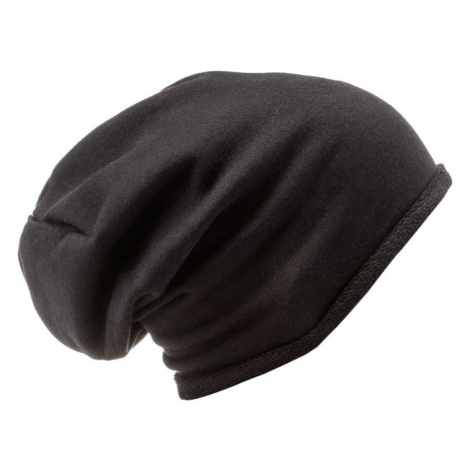 Ombre Clothing Pohodlná černá čepice H026