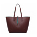Hnědá kabelka Reversible Contrast Shopper Tote Bag