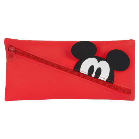 Safta Silikonový penál Mickey Mouse - červený