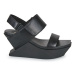 United nude DELTA WEDGE SANDAL Černá