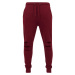 Cutted Terry Pants - burgundy