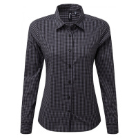 Premier Workwear Dámská kostkovaná košile Maxton s dlouhým rukávem