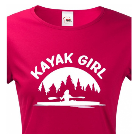 Dámské tričko Kayak Girl - ideální dámské triko na vodu BezvaTriko
