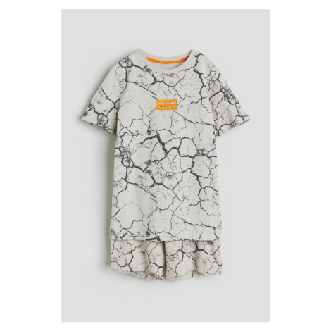H & M - Cotton jersey pyjamas - hnědá H&M