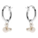 Disney Slušivé stříbrné kruhy s perlami ES00034SMAL.CS
