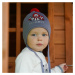 AGBO Boy's spring/ autumn hat grey Solo with pompom