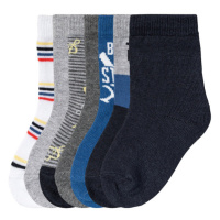 lupilu® Chlapecké ponožky s BIO bavlnou, 7 párů (šedá/modrá/bílá)