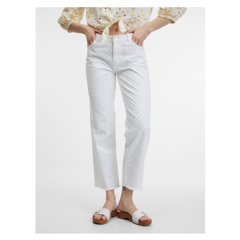 Bílé dámské kalhoty ORSAY