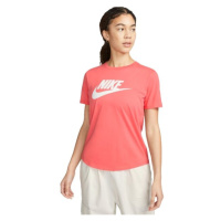 Nike SPORTSWEAR ESSENTIAL ICON FUTURA Dámské tričko, lososová, velikost