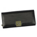 Trendy velká dámská kožená peněženka Elvíra, černá
