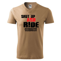 DOBRÝ TRIKO Pánské V tričko Shut up and Ride