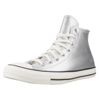 Converse CHUCK TAYLOR ALL STAR METALLIC LEATHER Stříbrná