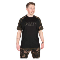 Fox tričko black camo outline t-shirt