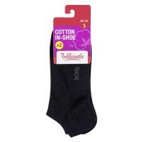Bellinda COTTON IN-SHOE vel. 39/42 dámské kotníkové ponožky 2 páry černé