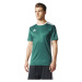 adidas ENTRADA 18 JERSEY Pánský fotbalový dres, tmavě zelená, velikost