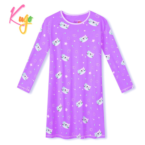 Dívčí noční košile - KUGO MN1770, fialková Barva: Fialová