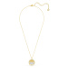 Swarovski Zářivý pozlacený náhrdelník Vlny moře Shell 5538111
