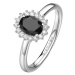 Brosway Elegantní stříbrný prsten Fancy Mystery Black FMB75