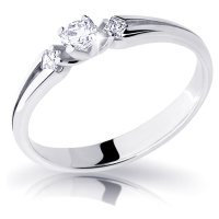 Cutie Diamonds Elegantní zásnubní prsten z bílého zlata s diamanty DZ6866-2105-00-X-2 49 mm