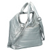 Trendy dámský kabelko-batoh Wilhelda, stříbrná